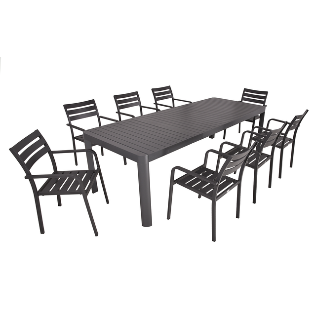Garden Pleasure Gartenmöbelset 'Amira' für 8 Personen Aluminium