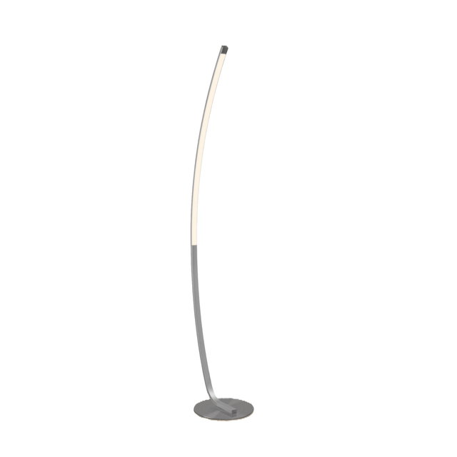 toom LED-Stehleuchte 'Aljona' silberfarben 148 cm
