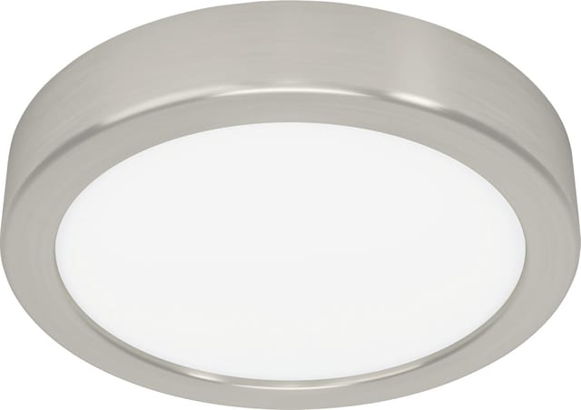EGLO Deckenleuchte 'Fueva 6' Ø 16,6 cm nickel-matt/weiß 7,5 W