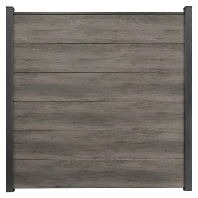 GroJa Steckzaun 'BasicLine' Eichefarben dunkel 180 x 180 cm