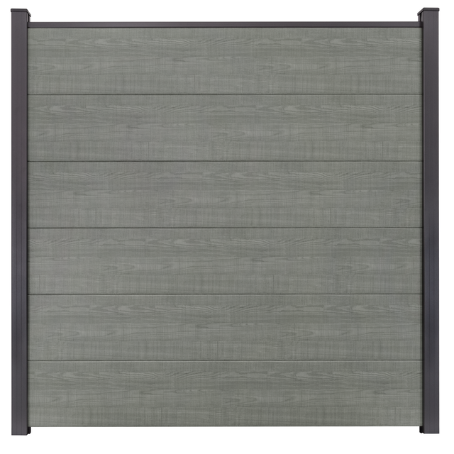 GroJa Steckzaun 'BasicLine' Holzfarben 180 x 180 cm