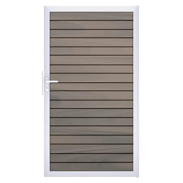 GroJa Einzeltor 'Solid Rhombus' BPC/Aluminium braun/grau/silber 100 x 180 cm