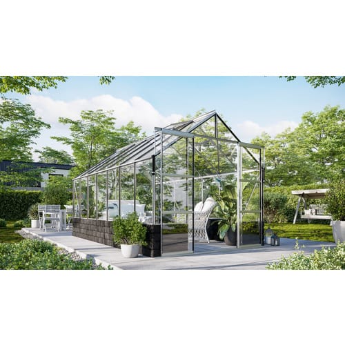 Vitavia Gewächshaus 'Cassandra 11500' 257 x 448 x 248,9 cm Sockel Basalt