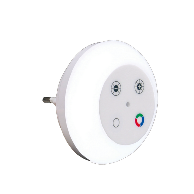 toom LED-Nachtlicht weiß Ø 8 cm, mit Farbwechsler