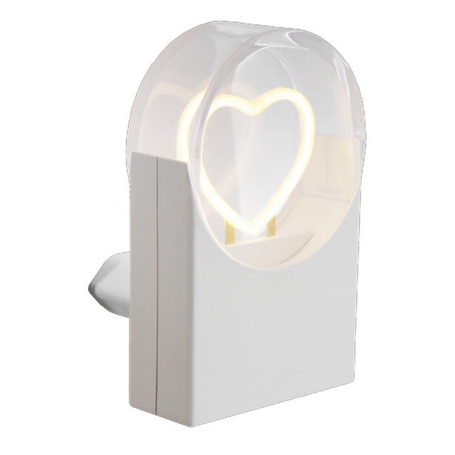toom LED-Nachtlicht 'Herz' weiß 8 x 5 cm
