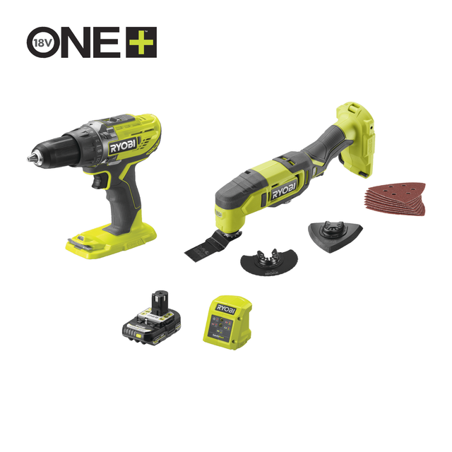 Ryobi Akku-Maschinen-Set '18 V ONE +' mit Akku und Ladegerät
