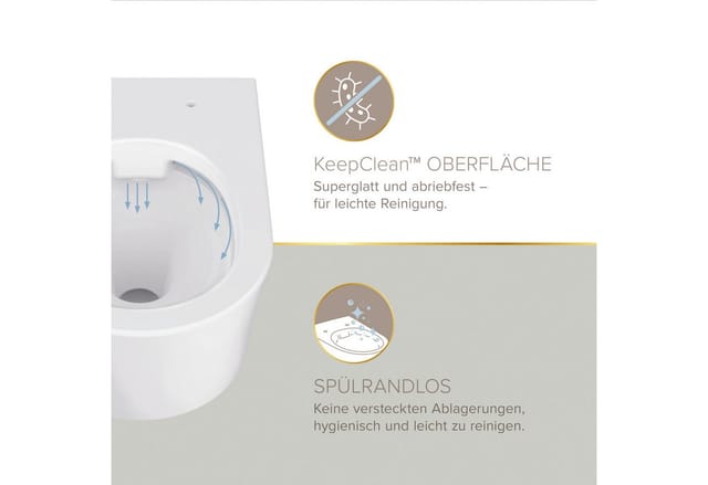 Lenz Gästebad-Set 'Perfect Fit' weiß/gold 8-teilig