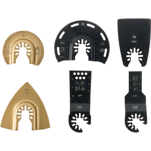 kwb Multitool-Set mit Open-Back-Aufnahme 6-teilig