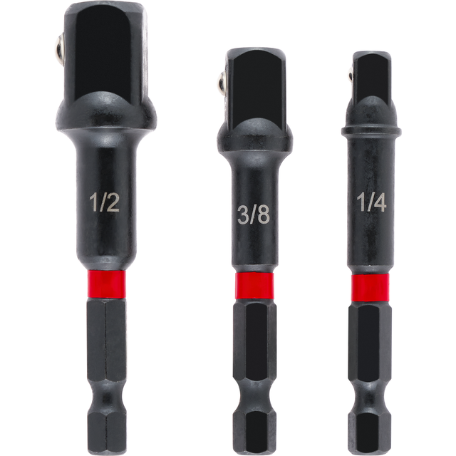 kwb Steckschlüssel-Adapter 'Impact' 1/4" / 3/8“ / 1/2“, 3-teilig