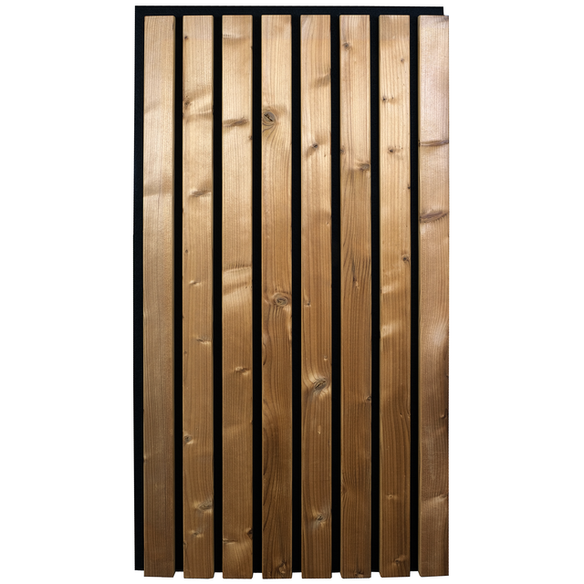Kosche Outdoor-Akustikpaneel 'HydroLine' Thermo-Fichte gehobelte Oberfläche 2400 x 561 x 19 mm