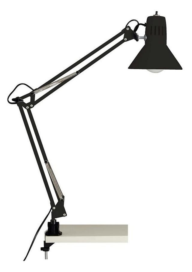 Brilliant Schreibtischklemmleuchte 'Hobby' schwarz Ø 17 x 70 cm