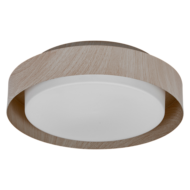Ledvance Deckenleuchte 'Orbis Madrid' holzfarben Ø 29 cm