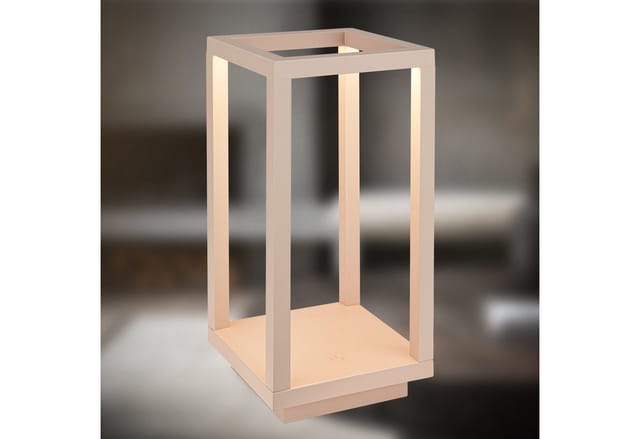 Brilo LED-Tischleuchte 'Laer' beige kabellos