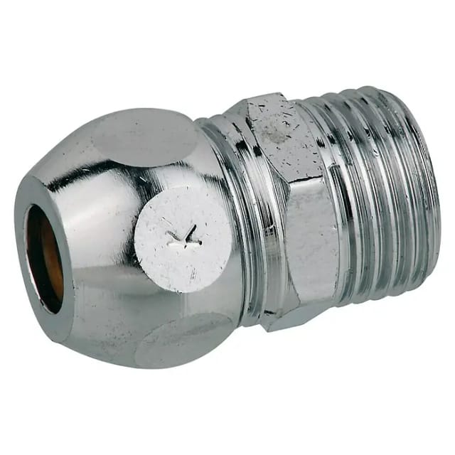 Kirchhoff Quetschverschraubung-Nippel Messing verchromt 1/2" AG x 10 mm Q