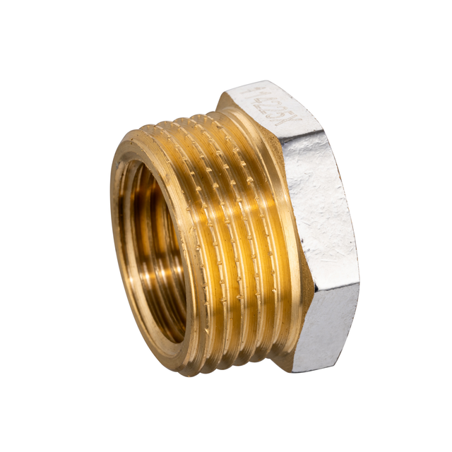 Kirchhoff Reduzierstück Messing verchromt 3/4" AG x 3/8" IG