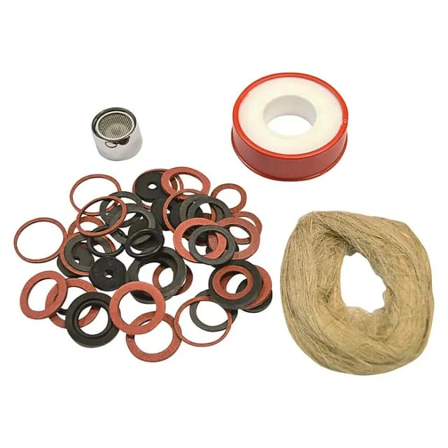 Kirchhoff Dichtungs-Sortiment mit Mischdüse/M22, Dichtband/Dichtungshanf, 50-teilig