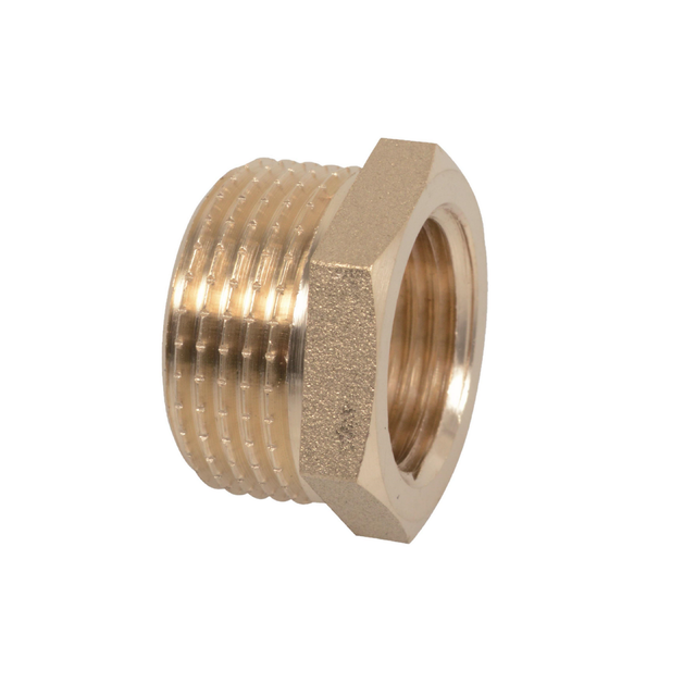 Kirchhoff Reduzierstück Messing blank 3/8" AG x 1/4" IG