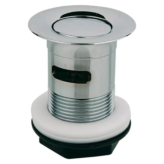 Kirchhoff Universal-Kippventil Kunststoff verchromt 1 1/4", mit Überlauf