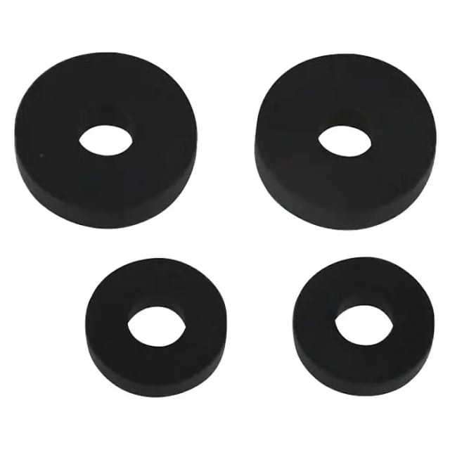 Kirchhoff Ventiltellerdichtung Gummi Ø 5 x 17 x 4/5 x 13 x 3 mm, für Grohr-Oberteil 3/8"/1/2", 4-teilig