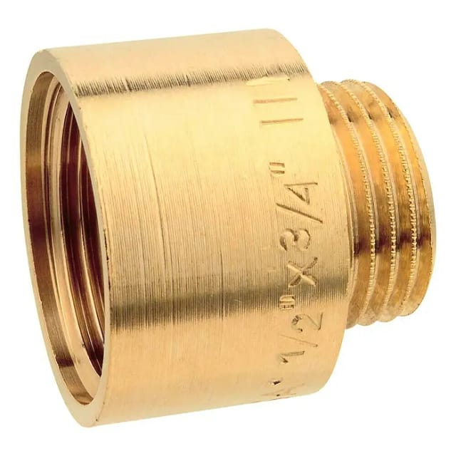 Kirchhoff Hahnverlängerung Messing blank 3/4" x 10 mm