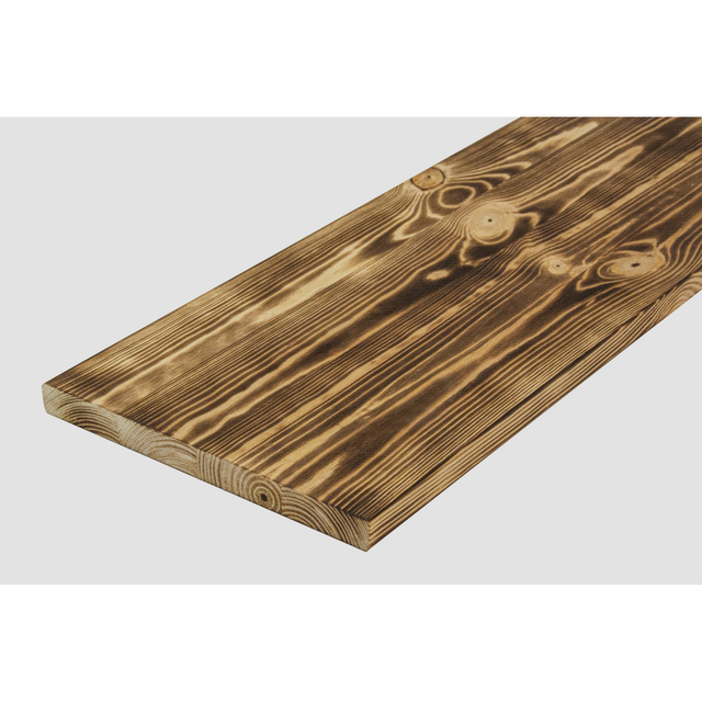 Rettenmeier Leimholz 'Antik' Kiefer geflammt 200 x 1200 x 18 mm