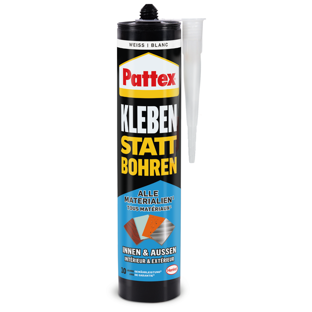 Pattex Montagekleber 'Kleben statt Bohren' weiß 495 g