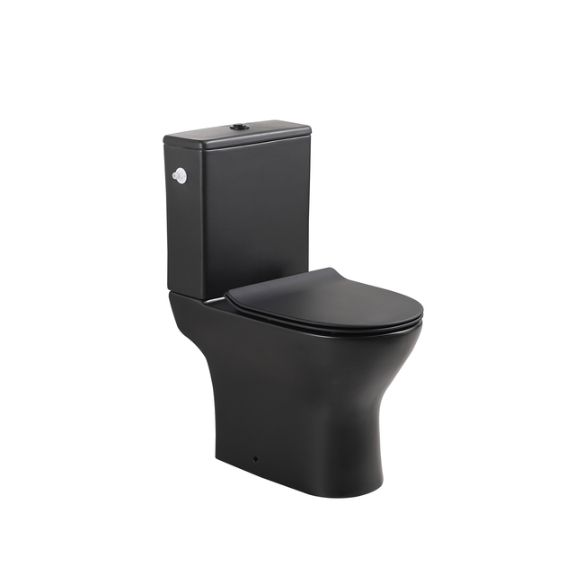 sanicomfort Stand-WC 'Paros' inklusive WC-Sitz, spülrandlos