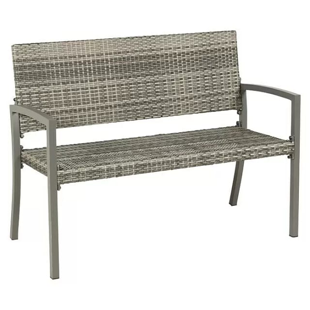 acamp Gartenbank 'Dijon' 2-Sitzer Polyrattan 117 x 87 x 60 cm