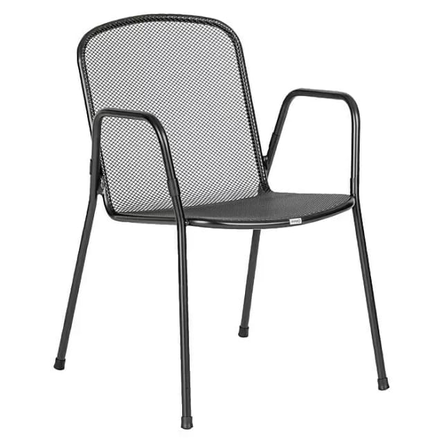 acamp Gartenstuhlset 'Alfredo' stapelbar Metall anthrazit 6 Stück