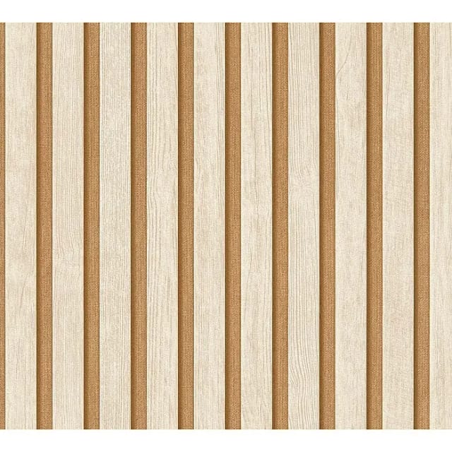 A.S. Création Vliestapete '50 Jahre A.S.' Holzpaneel beige 0,53 x 10,05 m