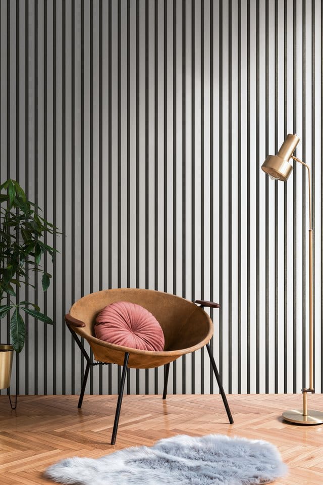 A.S. Création Vliestapete '50 Jahre A.S.' Holzpaneel silber 0,53 x 10,05 m