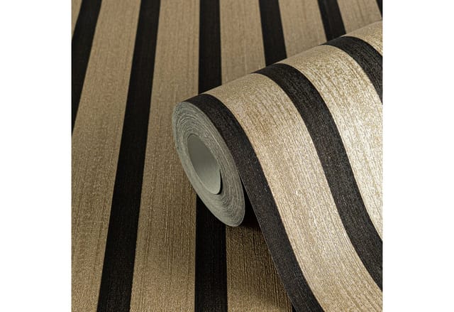 A.S. Création Vliestapete '50 Jahre A.S.' Holzpaneel gold 0,53 x 10,05 m