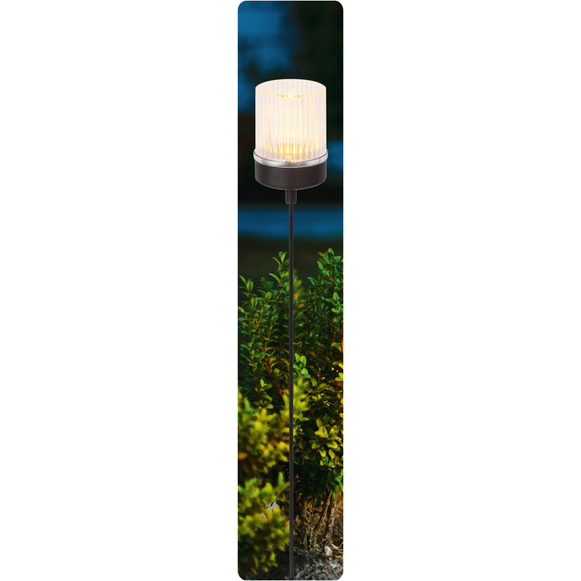 toom Solar Dekolicht 'Amber' klar Ø 6,2 x 55 cm, 2 Stück