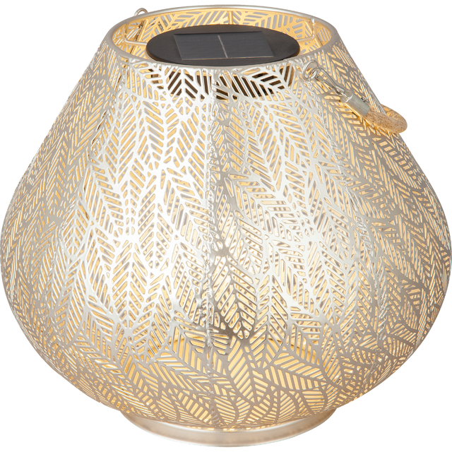 toom Solar Laterne 'Belly' weiß Ø 28,5 cm