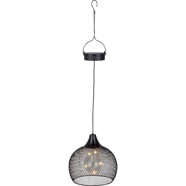 toom Solar Pendelleuchte Metall schwarz Ø 18,5 cm