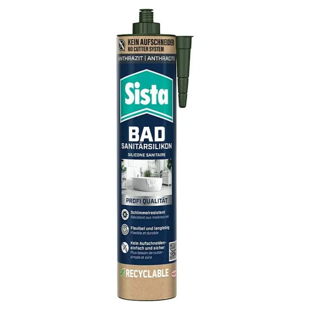 Sista Sanitärsilikon 'Bad' anthrazit 280 ml