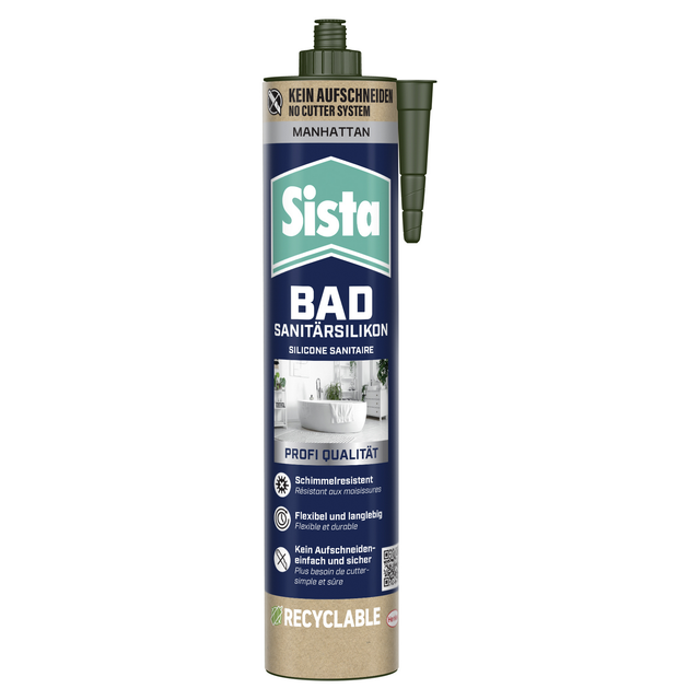 Sista Sanitärsilikon 'Bad' manhattan 280 ml