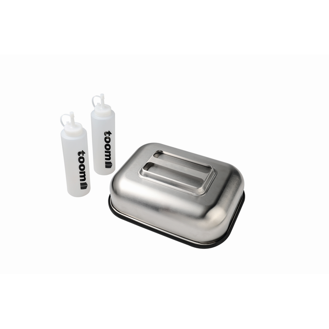 toom Plancha-Griddle-Set Edelstahl 3-teilig