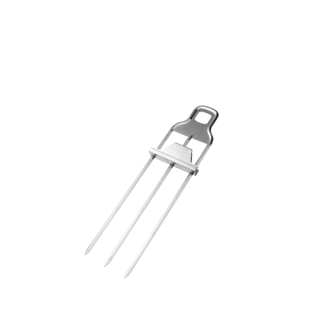 toom Dreifach-Grillspieß Edelstahl 26 cm