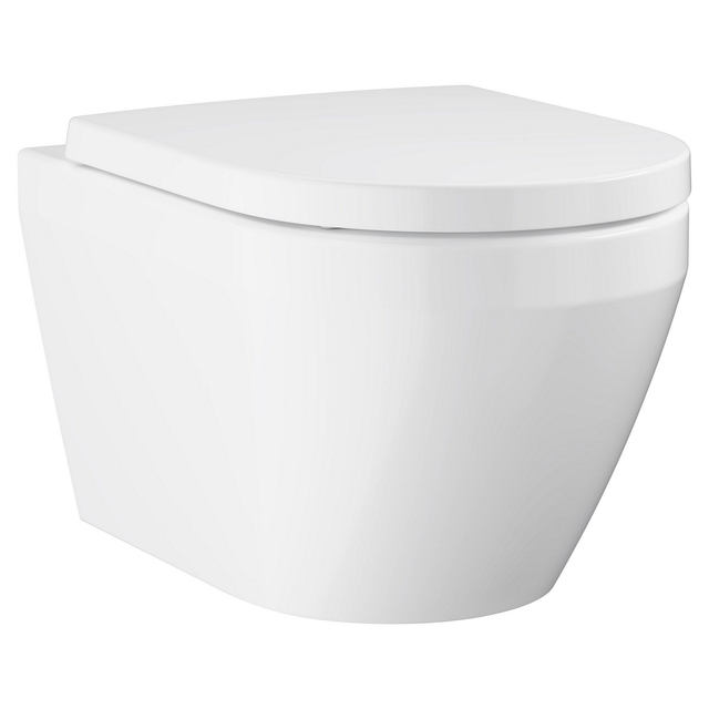 Grohe Wand-WC 'Euro Keramik' spülrandlos inklusive WC-Sitz weiß