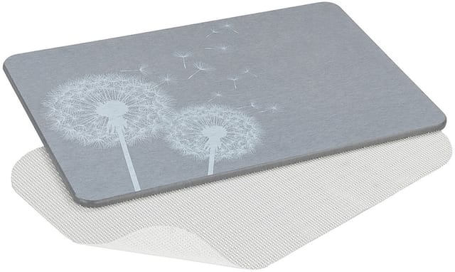 Wenko Badteppich 'Astera' grau 39 x 60 cm