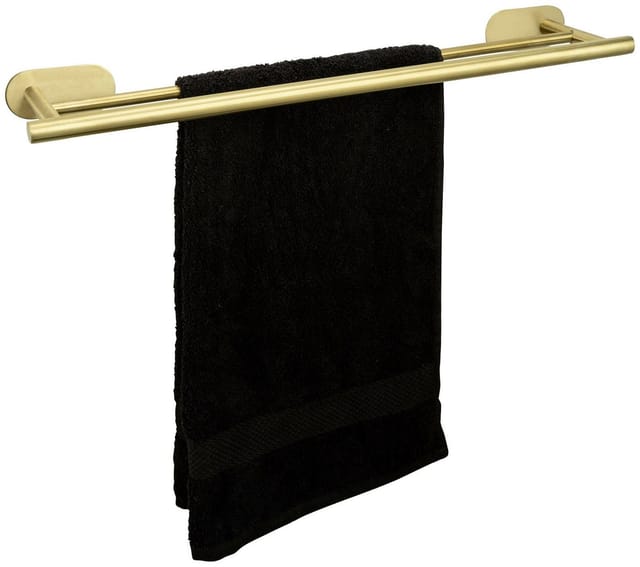 Wenko Handtuchstange 'Duo Orea' Edelstahl goldfarben 60 x 4,5 x 12 cm