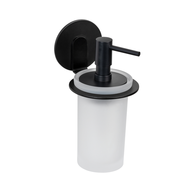 Wenko Seifenspender 'Bivio' Glas schwarz 150 ml