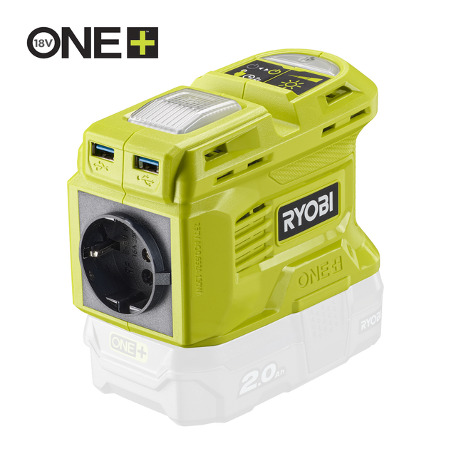 Ryobi Akku-Wechselrichter 'ONE+ RY18BI150B' 18 V 150 W, ohne Akku und Ladegerät