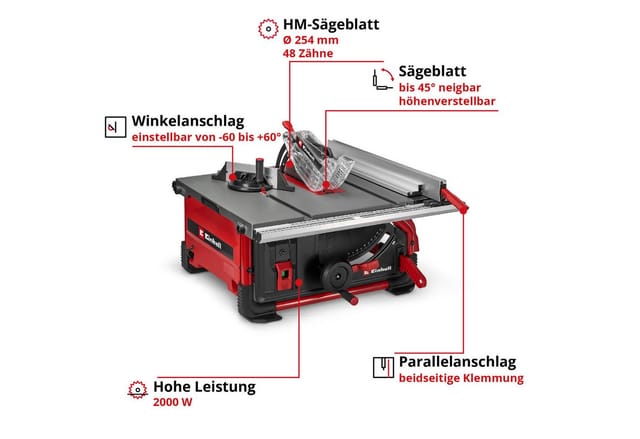 Einhell Tischkreissäge 'TE-TS 10 T' 1800 W