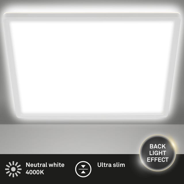 Brilo LED-Deckenleuchte 'Slim Case' 22 W weiß 42 x 42 cm