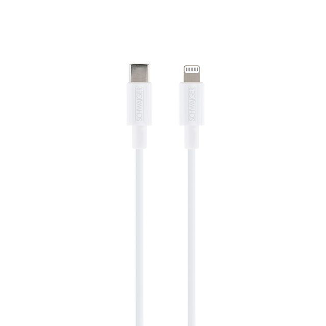 Ladekabel USB-C auf Lightning weiß 80 cm