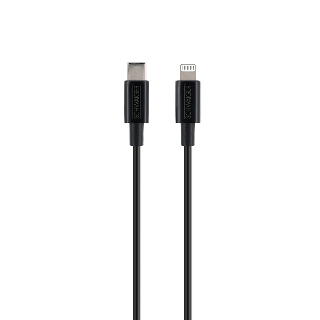 Schwaiger Ladekabel schwarz USB-C auf Lightning