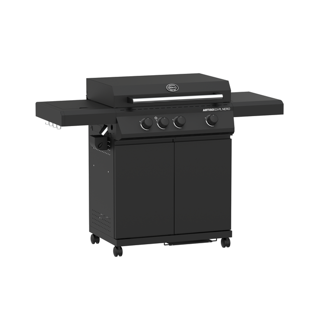 Rösle Gasgrill 'BBQ Plancha Artiso G3-PL Nero' schwarz 139,5 x 59,2 x 101,9 cm
