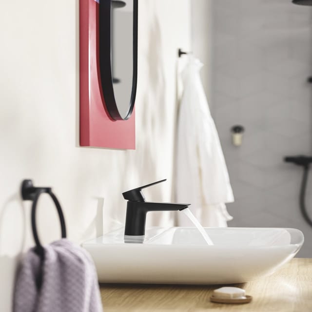 Grohe Handtuchring 'Start' mattschwarz Ø 18 cm